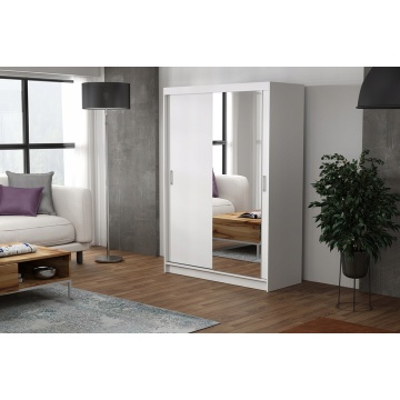 Dressing Ory, alb, 2 usi, cu oglinda, 150 cm - Img 1