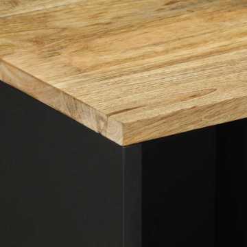 Dulap, 80x33,5x75 cm, lemn masiv de mango brut - Img 6