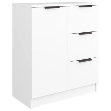 Dulap, alb, 60x30x70 cm, lemn prelucrat - Img 2