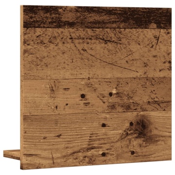 Dulap baie cu oglindă, lemn vechi, 40x11x37 cm, lemn prelucrat - Img 5