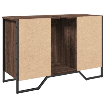 Dulap chiuvetă de baie, stejar maro, 91x35x60 cm lemn prelucrat - Img 5