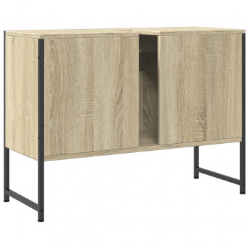 Dulap chiuveta de baie, stejar sonoma, 80x33x60cm lemn compozit - Img 7