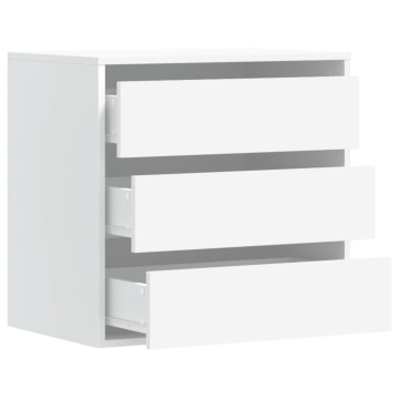 Dulap colț cu sertare alb 60x41x58 cm lemn prelucrat - Img 8