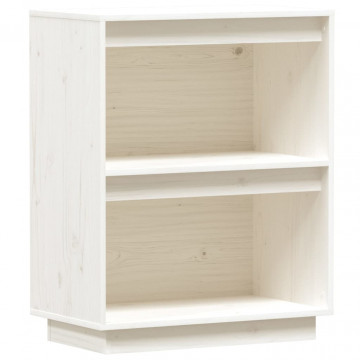 Dulap consolă, alb, 60x34x75 cm, lemn masiv de pin - Img 2