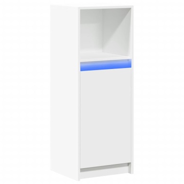 Dulap cu LED, alb, 38x34x100 cm, lemn prelucrat - Img 3