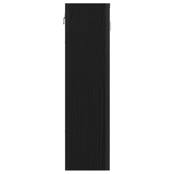 Dulap cu oglindă de baie stejar negru 60x16x60cm lemn prelucrat - Img 8