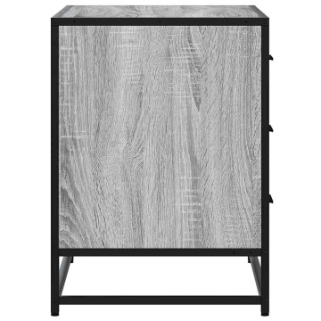 Dulap cu sertar, gri sonoma, 70x41x56 cm, lemn prelucrat - Img 5