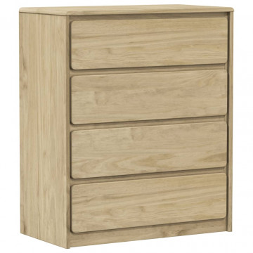 Dulap cu sertar SAUDA stejar, 76,5x39x91 cm, lemn masiv de pin - Img 2