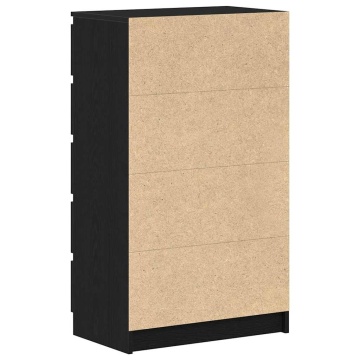 Dulap cu sertar, stejar negru, 60x36x103 cm, lemn prelucrat - Img 7