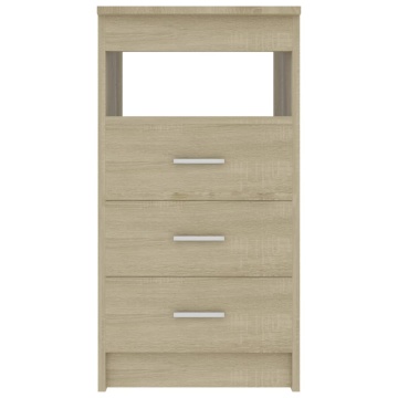 Dulap cu sertare, stejar sonoma, 40x50x76 cm, lemn compozit - Img 4