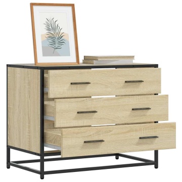 Dulap cu sertare, stejar sonoma, 70x41x56 cm, lemn compozit - Img 1