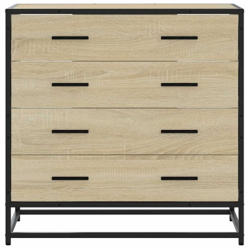 Dulap cu sertare, stejar sonoma, 70x41x70 cm, lemn compozit - Img 4