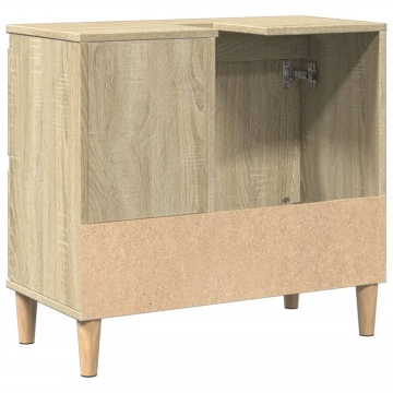 Dulap de baie, stejar sonoma, 65x33x60 cm, lemn prelucrat - Img 5