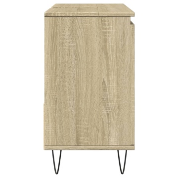 Dulap de baie, stejar sonoma, 65x33x60 cm, lemn prelucrat - Img 4