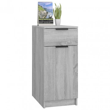 Dulap de birou, gri sonoma, 33,5x50x75 cm, lemn prelucrat - Img 4