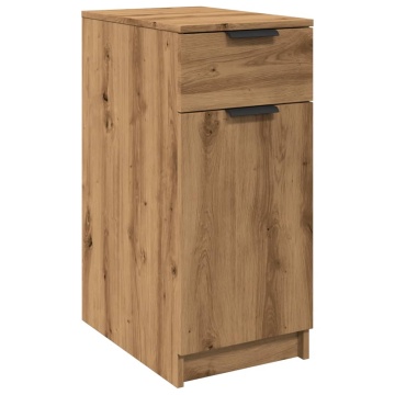 Dulap de birou, stejar artizanal, 33x50x75 cm lemn prelucrat - Img 2