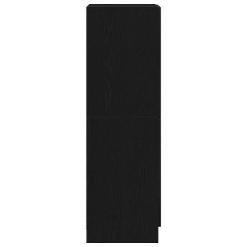 Dulap de bucătărie, negru, 38x41,5x131,5 cm, lemn prelucrat - Img 5