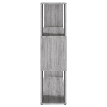 Dulap de cărți/Separator de cameră, gri Sonoma, 100x24x94 cm - Img 5