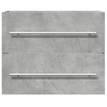 Dulap de chiuvetă, gri beton, 60x38,5x48 cm, PAL - Img 4