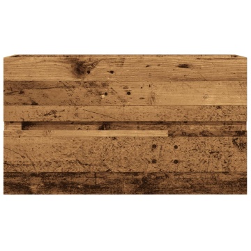 Dulap de chiuvetă, lemn vechi, 90x38,5x45 cm, lemn prelucrat - Img 4