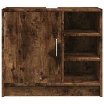 Dulap de chiuvetă, stejar fumuriu, 63x29x55 cm, lemn prelucrat - Img 4