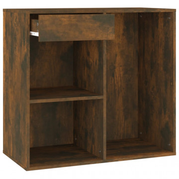 Dulap de cosmetice, stejar fumuriu, 80x40x75 cm, lemn prelucrat - Img 2