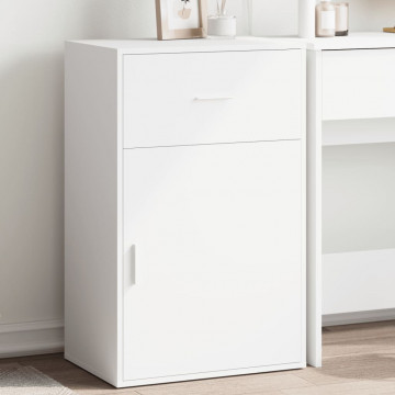 Dulap de depozitare, alb, 56,5x39x90 cm, lemn prelucrat - Img 1