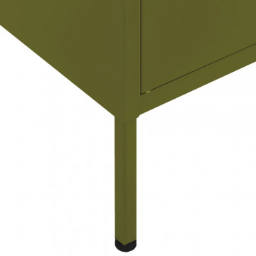Dulap de depozitare, verde măsliniu, 80x35x101,5 cm, oțel - Img 6