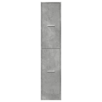 Dulap de farmacie, gri beton, 30x41x144,5 cm, lemn prelucrat - Img 8