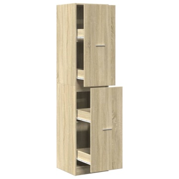 Dulap de farmacie, stejar sonoma, 40x41x174,5 cm lemn prelucrat - Img 2