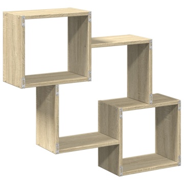 Dulap de perete, 78x18x71 cm, stejar sonoma, lemn prelucrat - Img 5