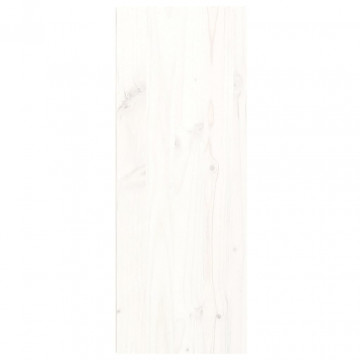 Dulap de perete, alb, 30x30x80 cm, lemn masiv de pin - Img 6