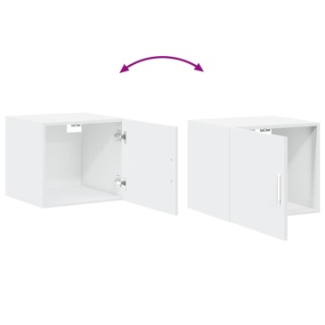 Dulap de perete, alb, 45x42,5x40 cm, lemn prelucrat - Img 7