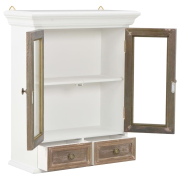 Dulap de perete, alb, 49x22x59 cm, lemn prelucrat - Img 3