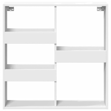 Dulap de perete, alb, 80x15x80 cm, lemn prelucrat - Img 4