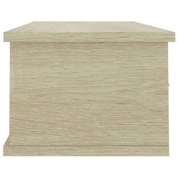 Dulap de perete cu sertare, stejar Sonoma, 88x26x18,5 cm, PAL - Img 7