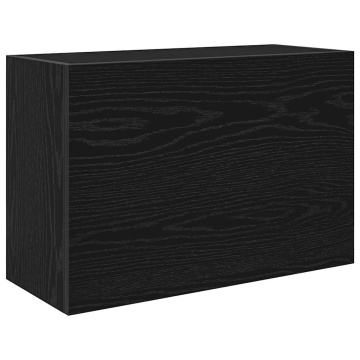 Dulap de perete de baie, negru, 60x25x40 cm, lemn prelucrat - Img 2