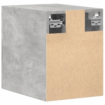 Dulap de perete, gri beton, 30x42,5x40 cm, lemn prelucrat - Img 5