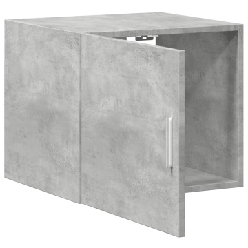 Dulap de perete, gri beton, 45x42,5x40 cm, lemn prelucrat - Img 6