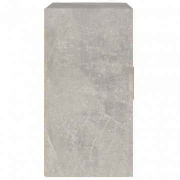Dulap de perete, gri beton, 60x30x60 cm, lemn prelucrat - Img 5
