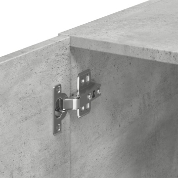 Dulap de perete, gri beton, 70x42,5x40 cm, lemn prelucrat - Img 7