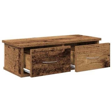 Dulap de perete, lemn învechit, 60x26x18,5 cm, lemn prelucrat - Img 6