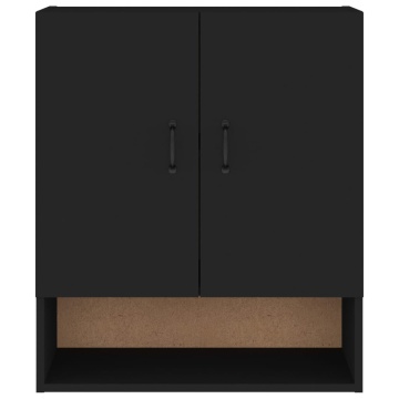 Dulap de perete, negru, 60x31x70 cm, lemn prelucrat - Img 8