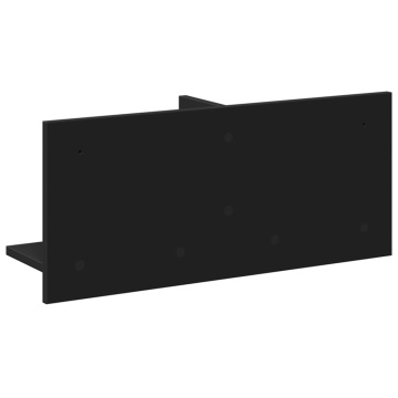 Dulap de perete, negru, 70x16,5x30 cm, lemn prelucrat - Img 5
