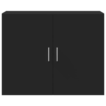 Dulap de perete, negru, 80x42,5x64 cm, lemn compozit - Img 4