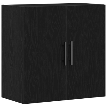 Dulap de perete Negru Stejar 60x31x60 cm Lemn prelucrat - Img 2