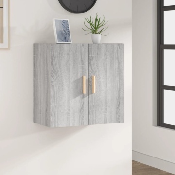 Dulap de perete, sonoma gri, 60x30x60 cm, lemn prelucrat - Img 1