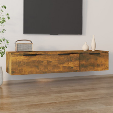 Dulap de perete, stejar fumuriu, 102x30x20 cm, lemn compozit - Img 3