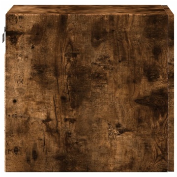 Dulap de perete, stejar fumuriu, 30x42,5x40 cm, lemn compozit - Img 8