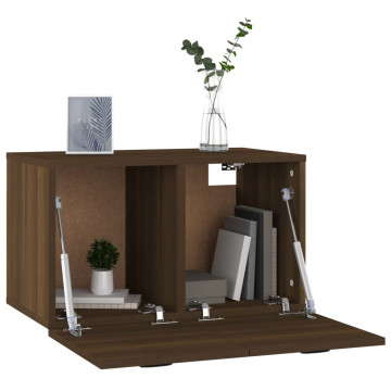 Dulap de perete, stejar maro, 60x36,5x35 cm, lemn prelucrat - Img 7